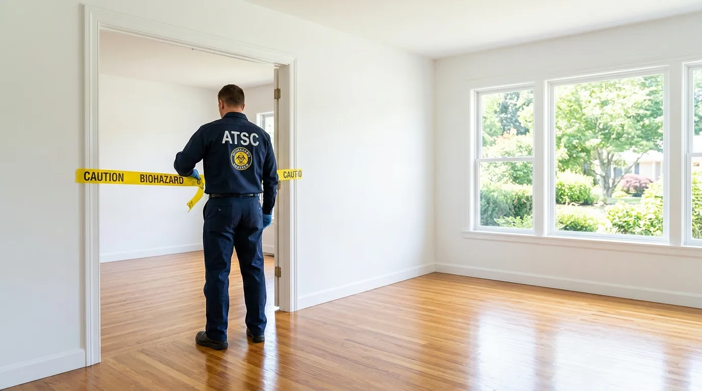 Certified biohazard cleanup crew performing Crime Scene Cleanup in Wenatchee